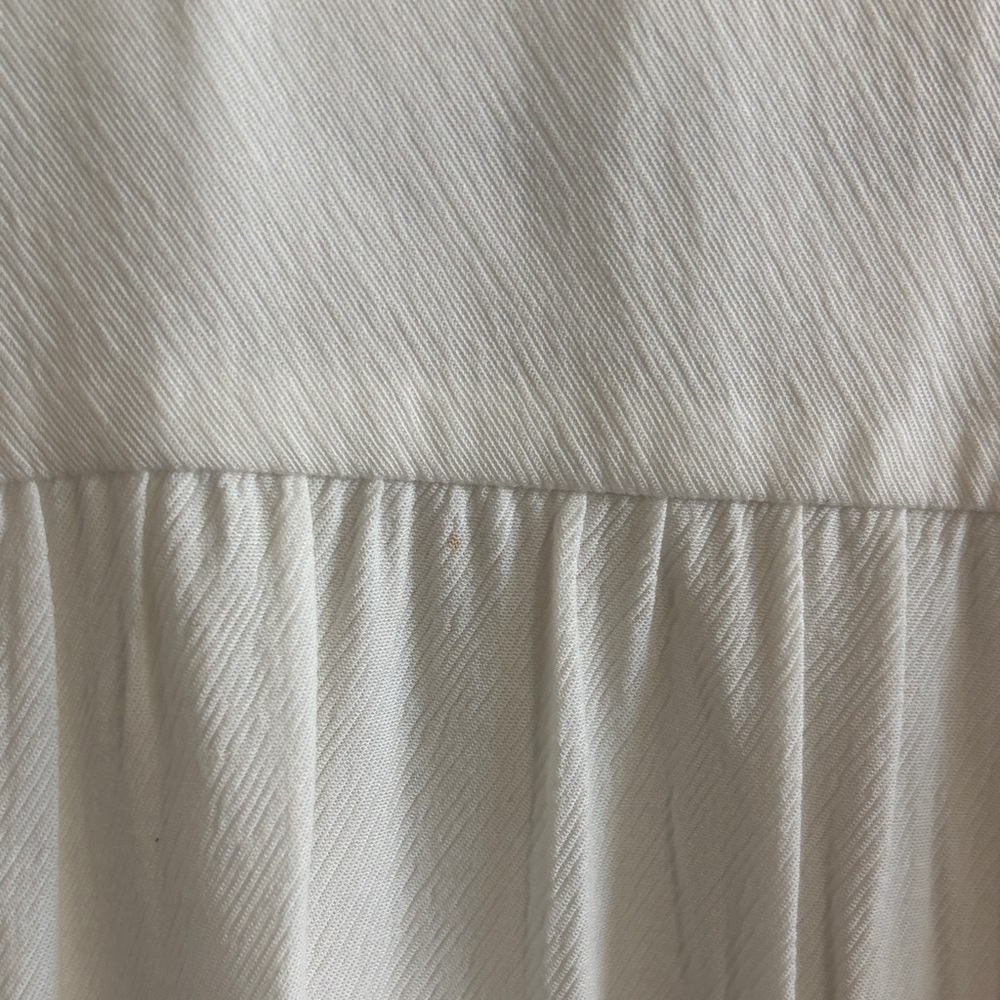 ba&sh White Sheer Ruffle Blouse - Large – See Notes - Picture 7 of 7